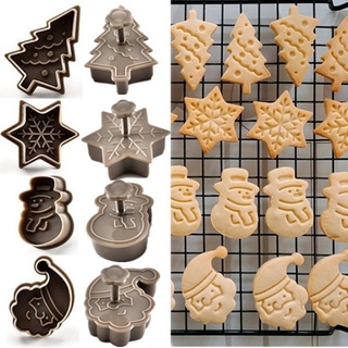 4pcs, Christmas Silicone Chocolate Moulds, Xmas Candy Mold Trays, Baking  Jelly Sweet Mould Santa Clause Snowman Christmas Tree Present Gingerbread  Sto