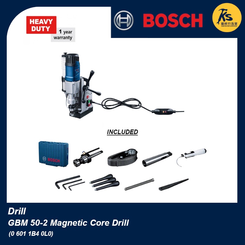 Bosch Magnetic Core Drill Gbm 50 2 Professional 0 601 1b4 0l0