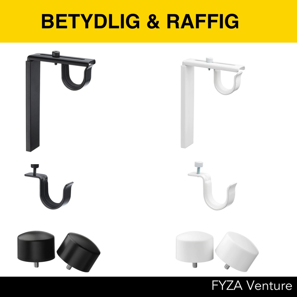🇸🇪 BETYDLIG Wall/Ceiling Bracket Curtain Rod Holder Pemegang Rod