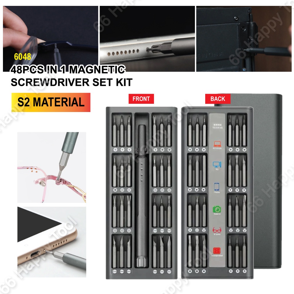 24 In 1 / 48 In 1 Magnetic Precision Screw Bits Screwdriver Set Kit ...