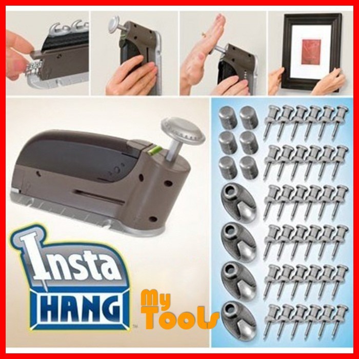 INSTA HANG WALL HOOK DRYWALL HANGER DIY TOOLS 47 PCS UNTUK MEMASANG