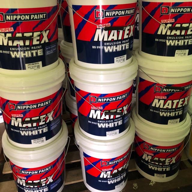 Nippon Paint Super Matex 9102 WHITE & 15245 MAXIWHITE &145 BRILLIANT ...