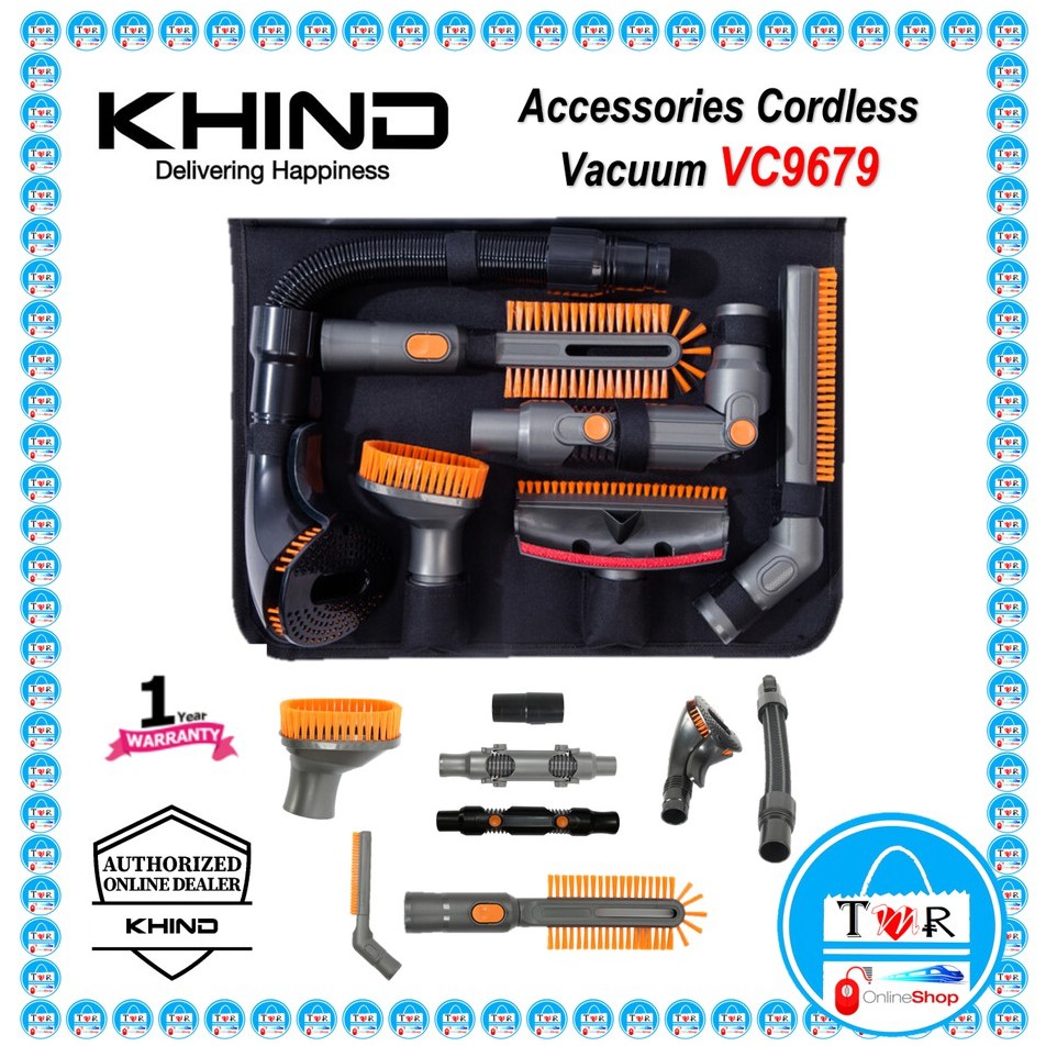 ** Accessories ** KHIND CORDLESS BAGLESS 2 IN 1 CYCLONE VACUUM CLEANER