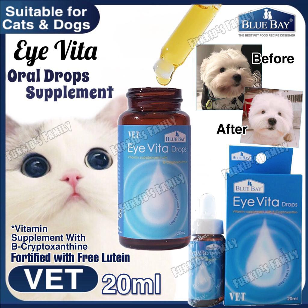 Original Blue Bay Eye Vita Drops For Cats Dogs Supplements 20ml Vet Version Shopee Malaysia