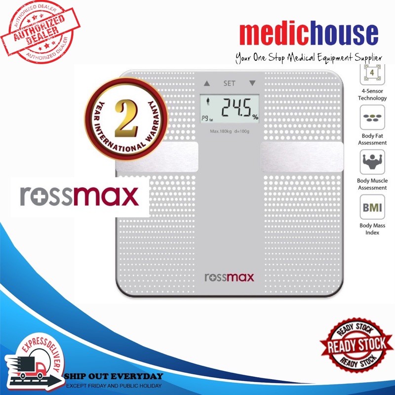 ROSSMAX Personal Scale with BMI reading WF 260 | Shopee Malaysia