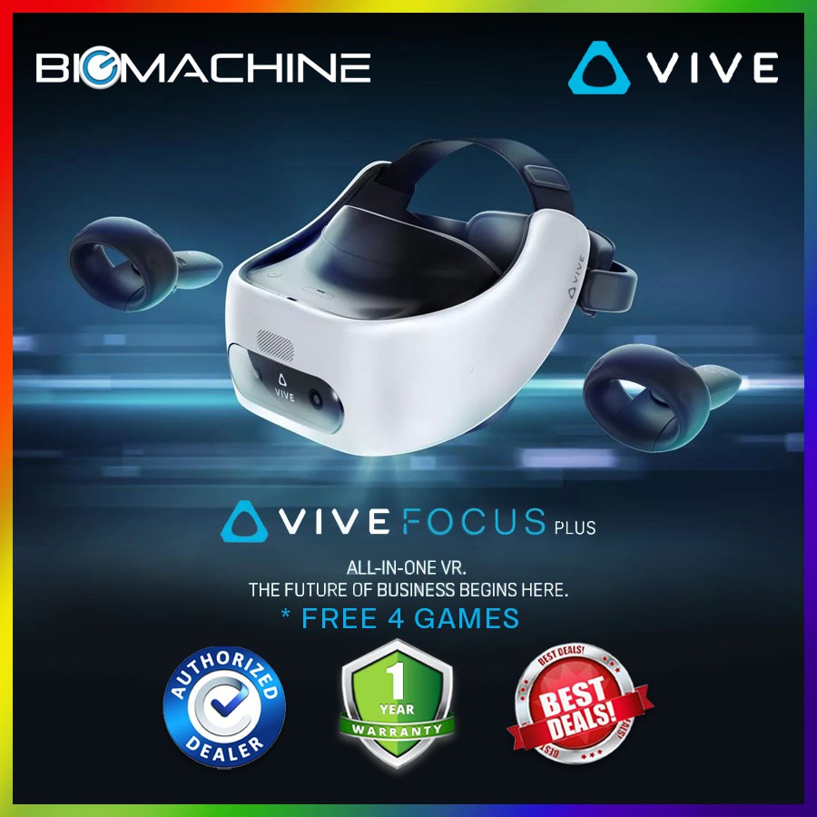 HTC Vive Focus Plus (HTC-99HARH016-00) FREE 4 GAMES | Shopee Malaysia