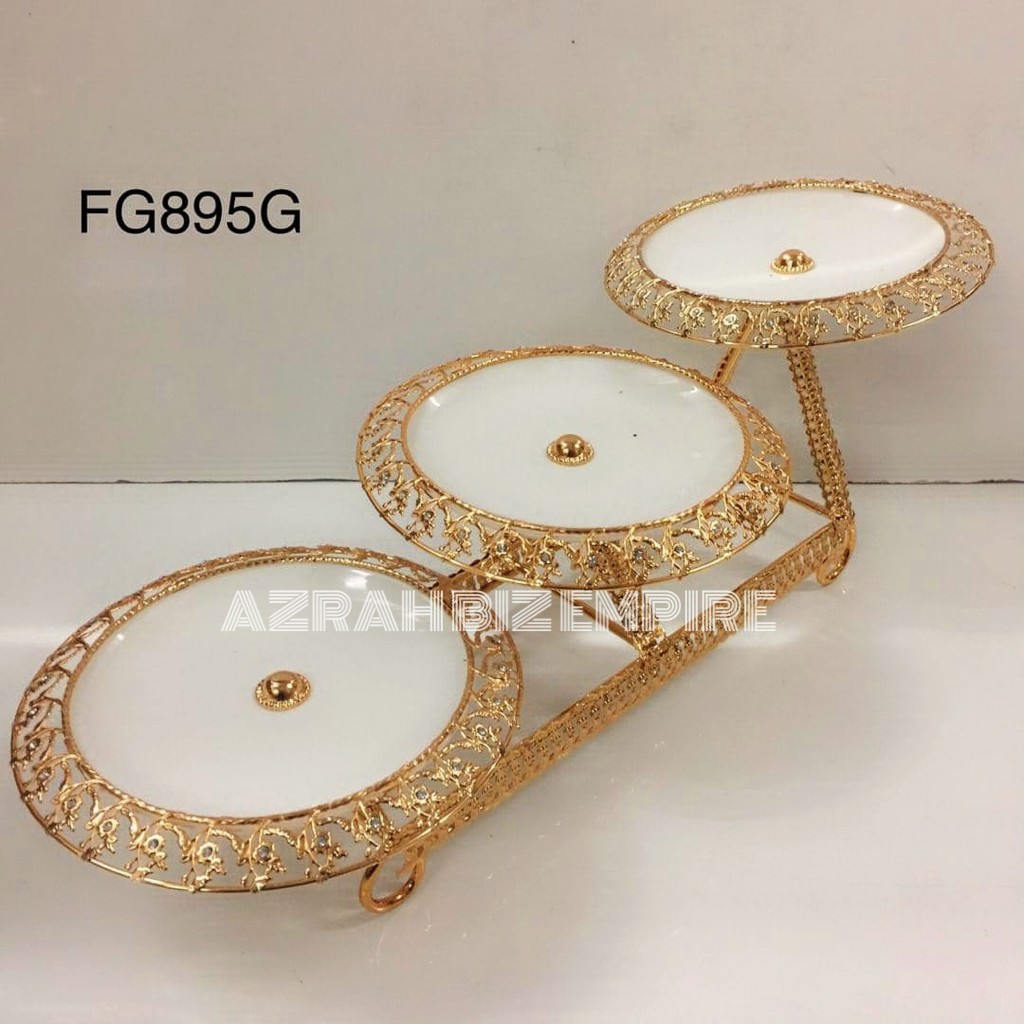 NEW! 3 IN 1 FRUIT CAKE PLATE/ CAKE STAND/ FRUIT TRAY SERVING DISH RACK