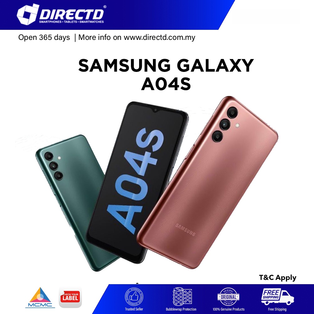 Samsung Galaxy A04s (4GB+128GB) Smartphone - Original 1 Year Warranty By  Samsung Malaysia