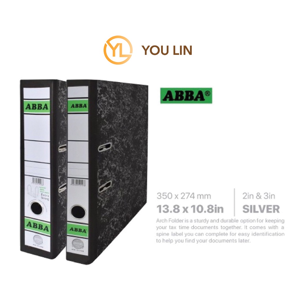 ABBA 2 Inch/3 Inch Silver Arch File | Shopee Malaysia