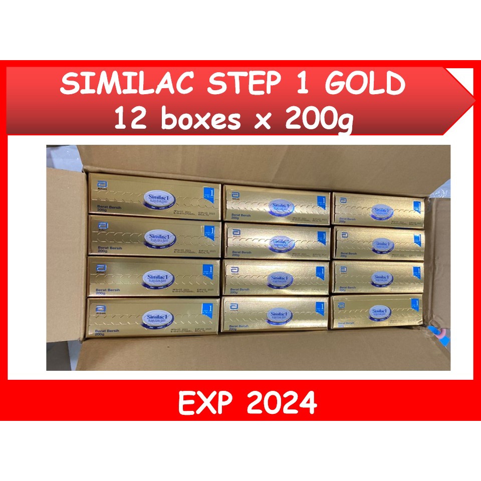 EXP 2025 SIMILAC STEP 1 GOLD 200g x 12 BOXES Shopee Malaysia