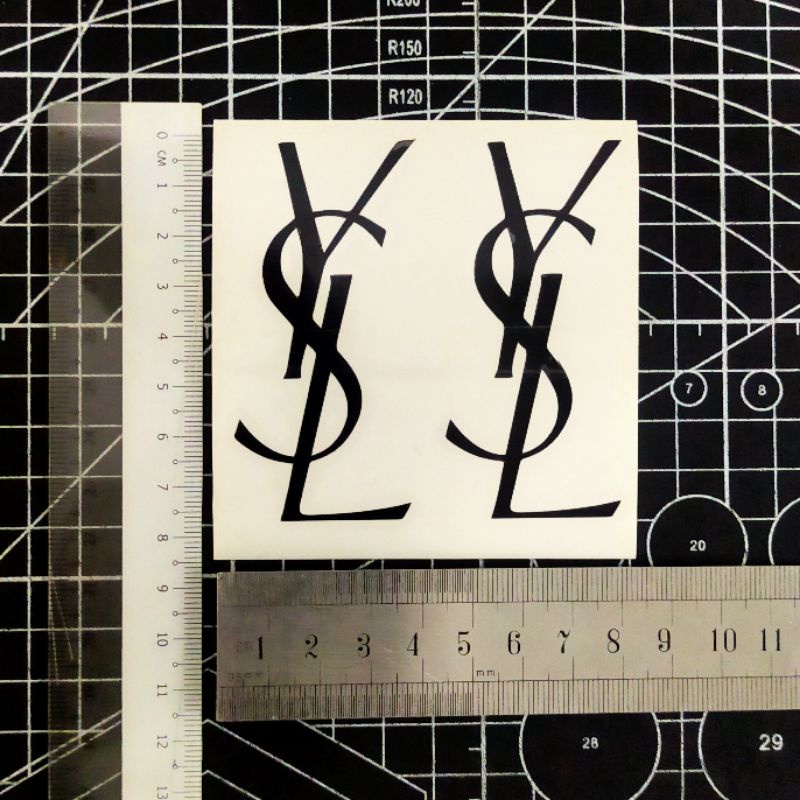 Cutting Sticker YSL LOGO stiker | Shopee Malaysia