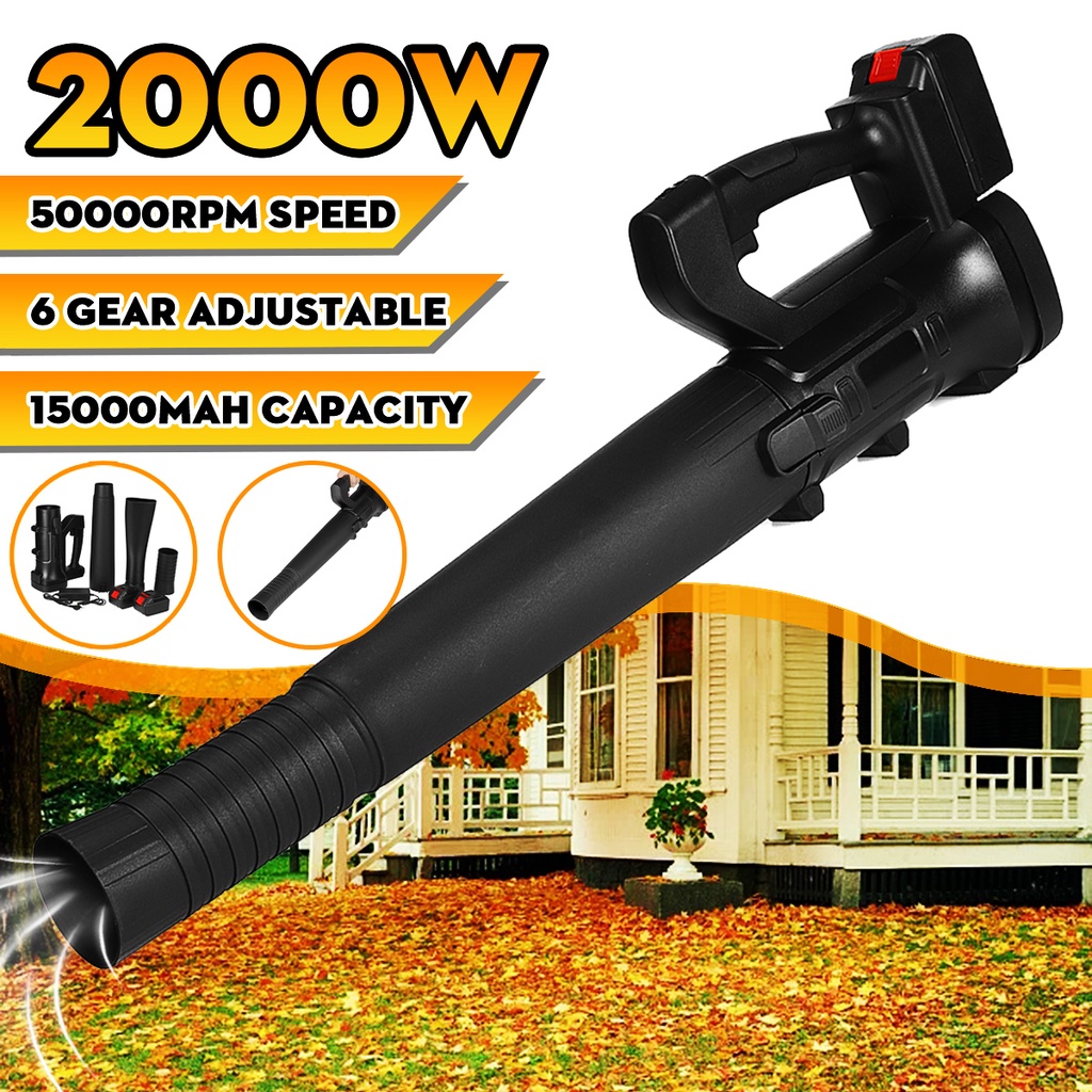 6 Speed Leaf Blower Cordless Electric Air Blower Handheld Leaf Blower ...