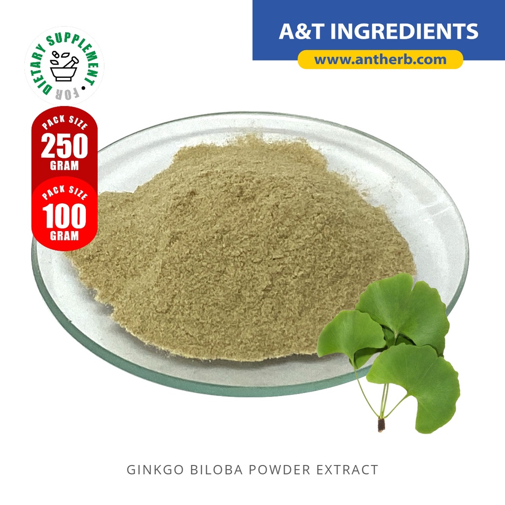Poudre De Ginkgo Biloba 250g - Superaliment Pur, Feuilles Moulues - Marque Buxtrade