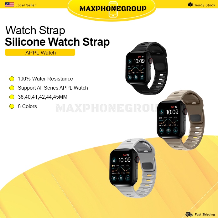 New Spigen APPL Silicone Sport Strap Made From Premium FKM For Comfort