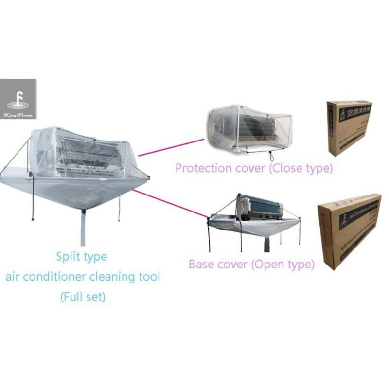 King Pump aircond cleaning coverwall type(open type & close type