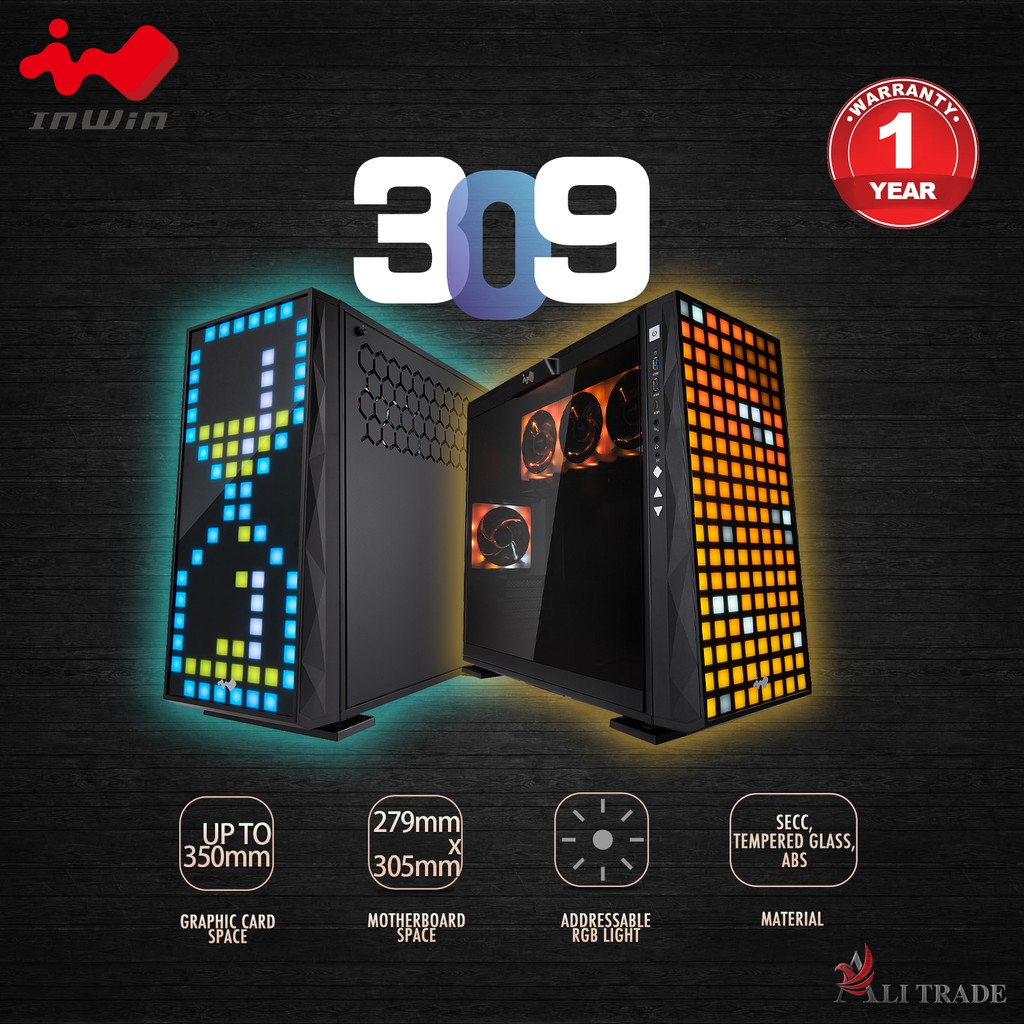InWin 309 Mid Tower ATX Chassis | Shopee Malaysia