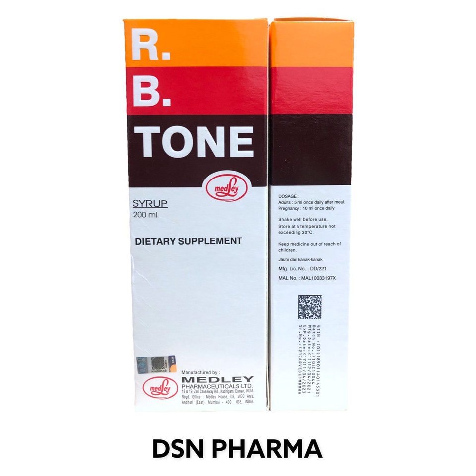 RB TONE SYRUP 200ml ( exp:12/23) | Shopee Malaysia