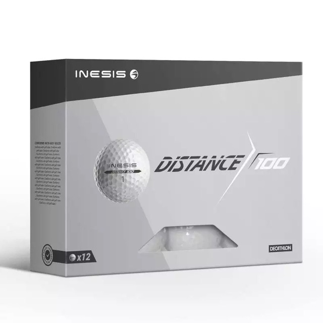 🇲🇾 New Inesis Golf Ball Distance 100 1 Dozen (12 Balls) Decathlon