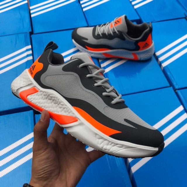 ADIDAS ALPHABOUNCE JS2 GREY ORANGE Shopee Malaysia