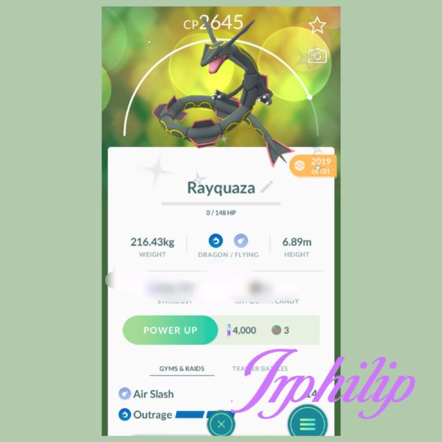 POGO account with shiny Rayquaza - POGO Trading