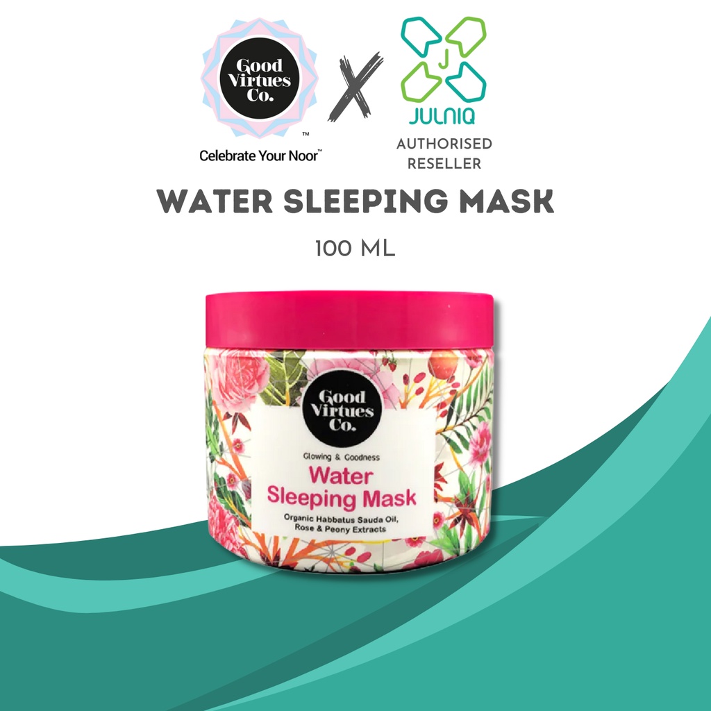 Good Virtues Co. [GVC] Water Sleeping Mask with Organic Habbatus Sauda Oil, Rose & Peony