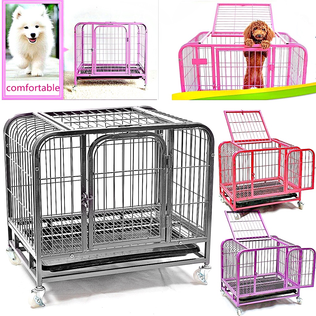 CG2【110 x 72 x 95 cm】Dog Cat Rabbit Cage Pet Crate Cages Animal House ...