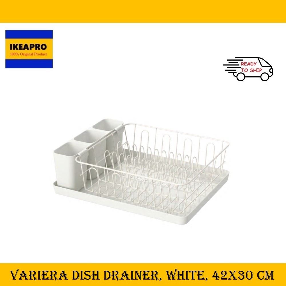 VARIERA Dish drainer, white, 42x30 cm - IKEA