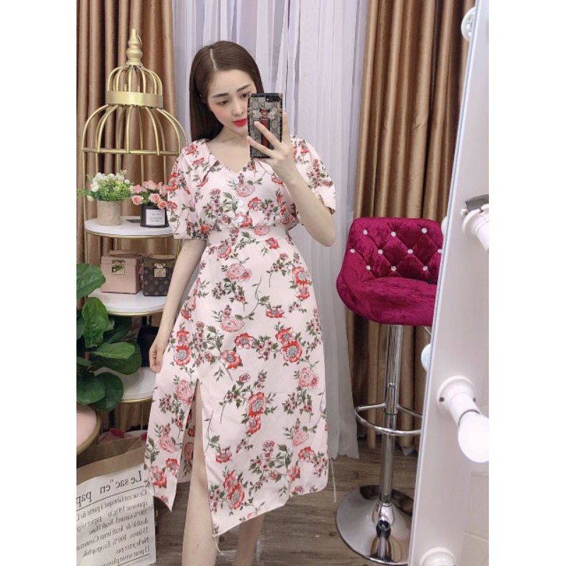 Floral shop dress shopee