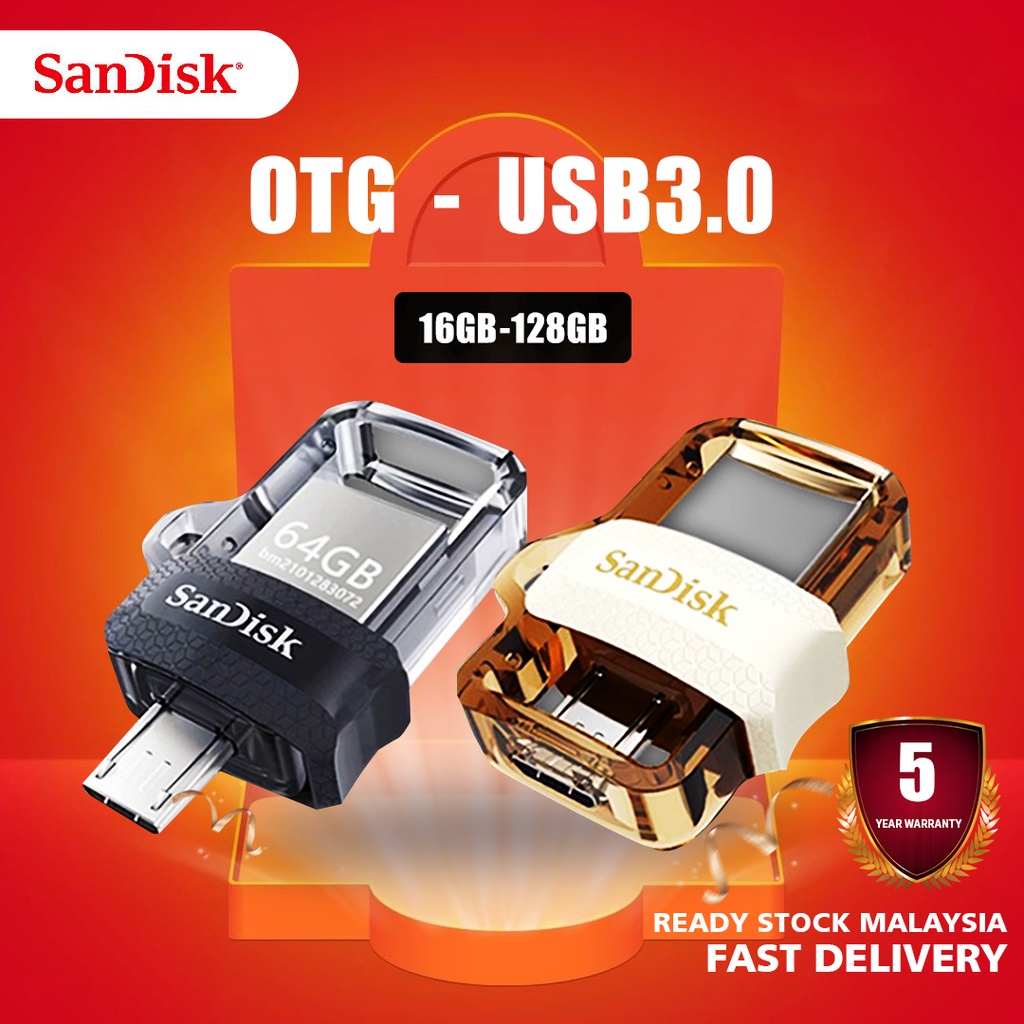 Ready Stock OTG micro USB 2.0 Dual Mini PenDrive 16GB 32GB 64GB 128GB ...