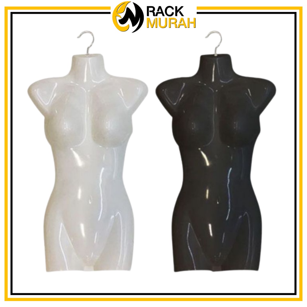 MANNEQUIN FEMALE WITH HANGER / PATUNG PEREMPUAN DENGAN HANGER HALF BODY