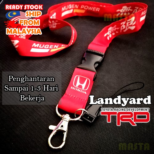 Honda Mugen Lanyard Merah - Neck Strap Landyard Honda Mugen - City ...