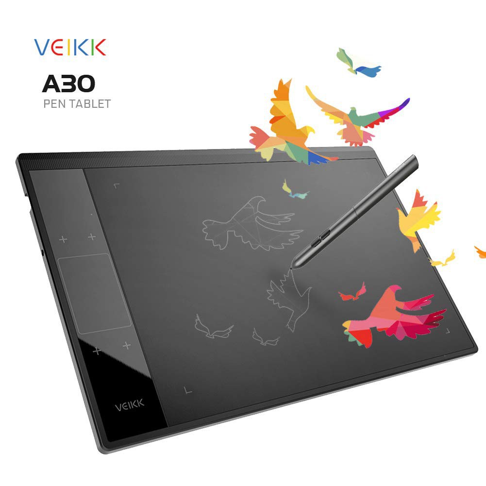 VEIKK A30 V2 10x6 inche Drawing Tablet for PC and Android mobile phones