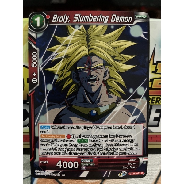 dragon ball super card game saiyan showdown Dragon Ball Super - B15 - Saiyan Showdown - Cabba main image 0