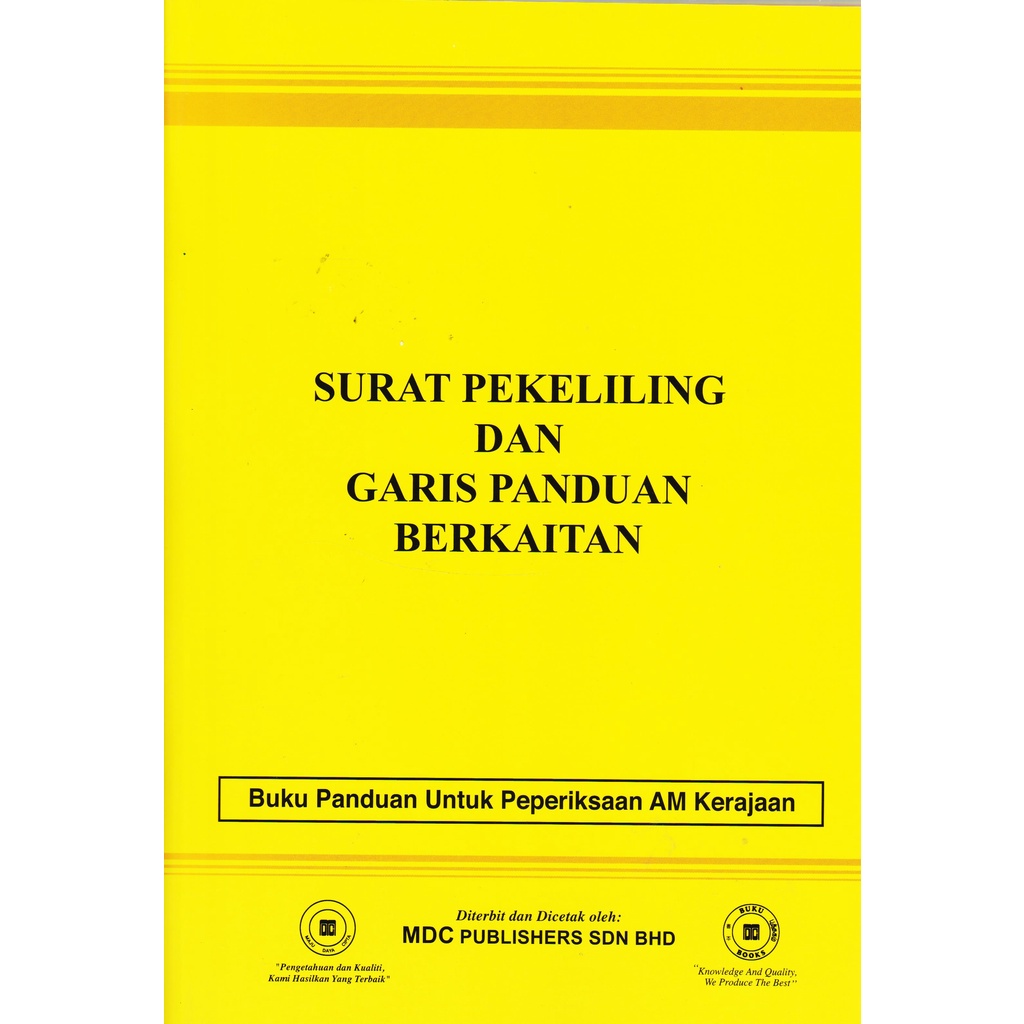 SURAT PEKELILING DAN GARIS PANDUAN BERKAITAN - EDISI 2018 MDC | Shopee ...