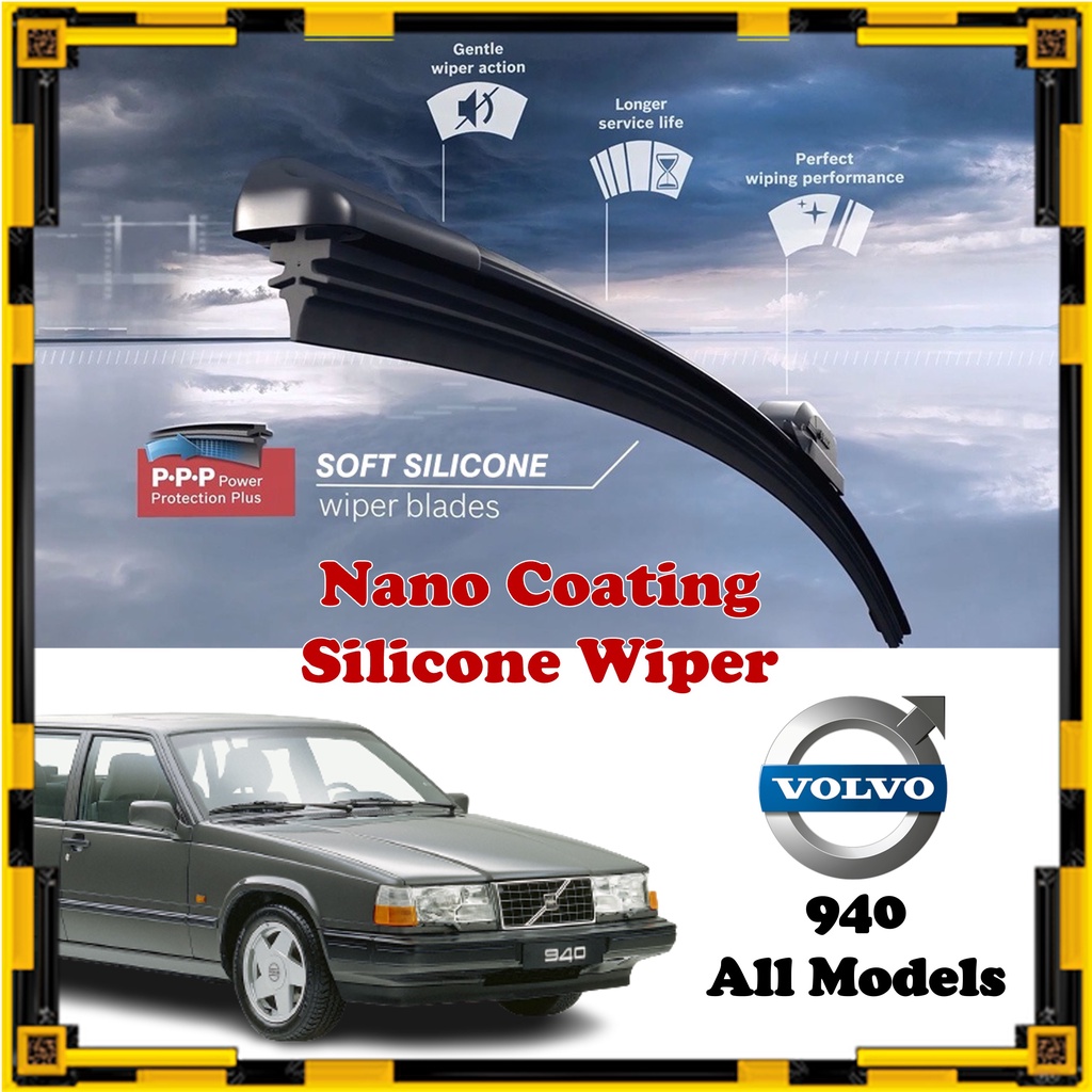 Volvo 940 Nano Coating Soft Silicone Car Wiper Blades 1 Pair