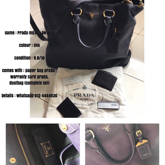 Handbag hot sale prada original