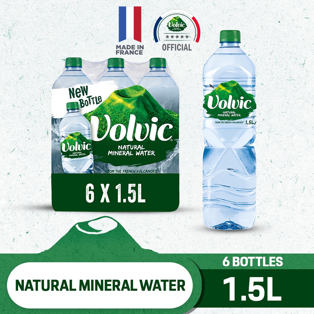 volvic still mineral water (6 x