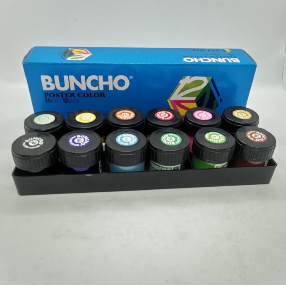 Buncho Poster Color (12 Color/Box)