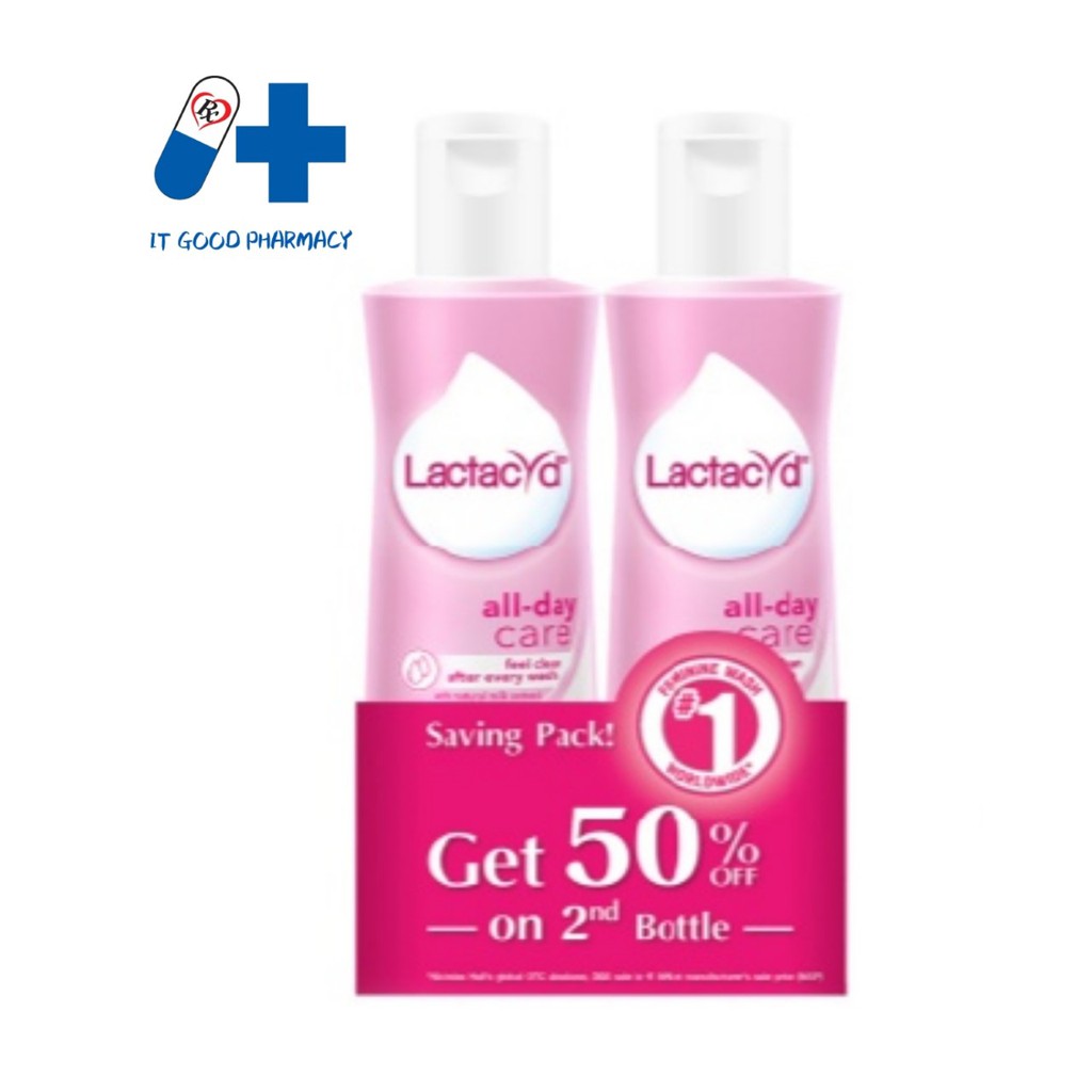 Lactacyd Feminine Wash All Day Care 2x250ml Shopee Malaysia