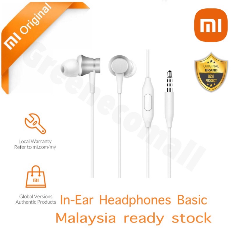 Xiaomi (100)original Mi InEar Headphones Basic Piston Earphone