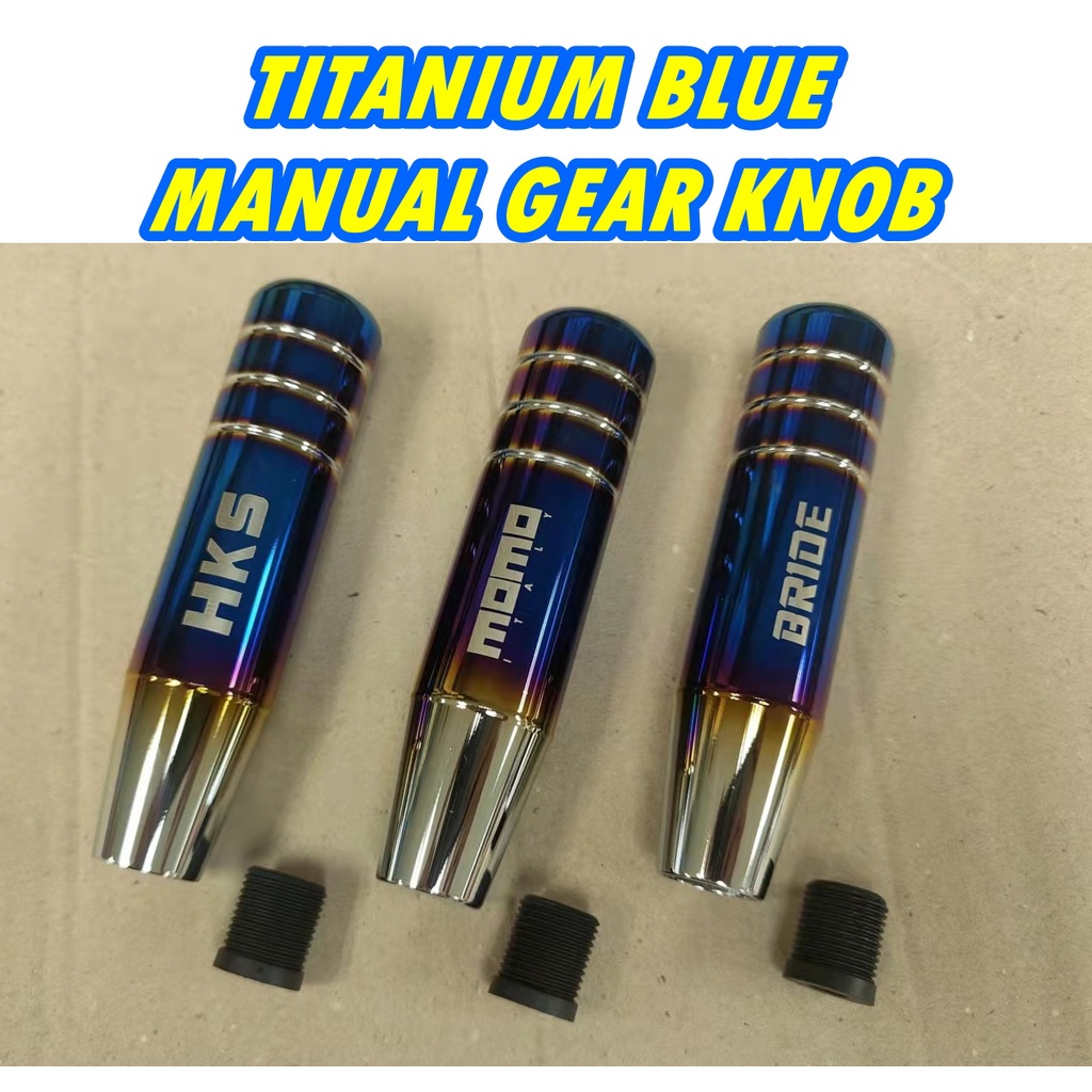 Universal Bride/HKS/ MOMO Titanium Blue Aluminum Gear Shift Knob ...