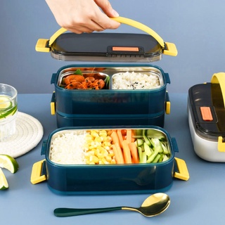 Double Layer Portable Food Thermos Heated Lunch Box Thermo 1.9L