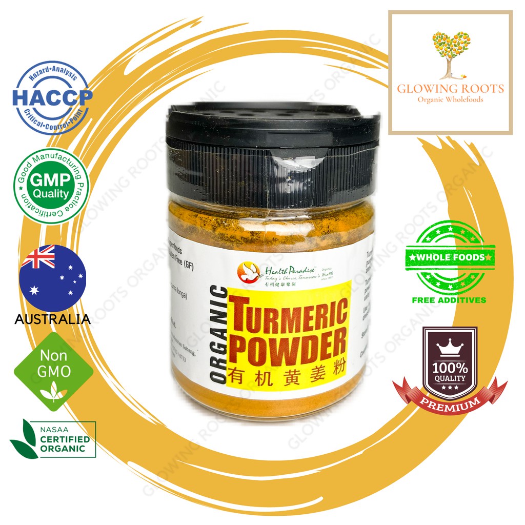 Health Paradise Organic Turmeric Powder Serbuk Kunyit 100g Certified Organic Shopee Malaysia 4822