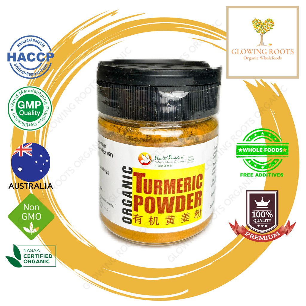 Health Paradise Organic Turmeric Powder Serbuk Kunyit 100g Certified Organic Shopee Malaysia 8267