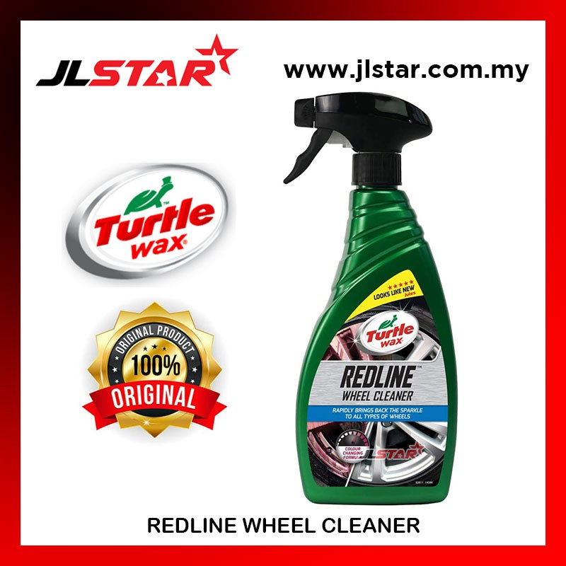 TURTLE WAX RED LINE WHEEL CLEANER 100% ORIGINAL TAYAR TYRE TIRE BRINGS ...