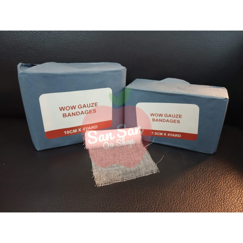 [Ready Stock] 12 Rolls Gauze Bandage Roll | WOW Bandage 12's | Wow ...