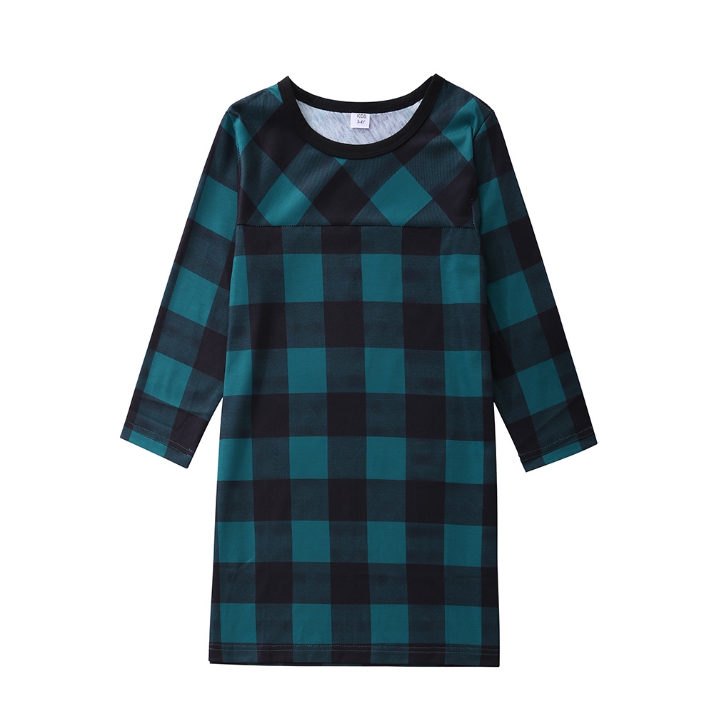 Christmas Family Matching Green Plaid Pajamas Set Mommy and Me Clothes ...