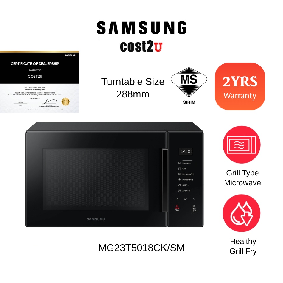 Samsung MG23T5018CP 23L Grill Microwave Oven - TVs, Smartphones