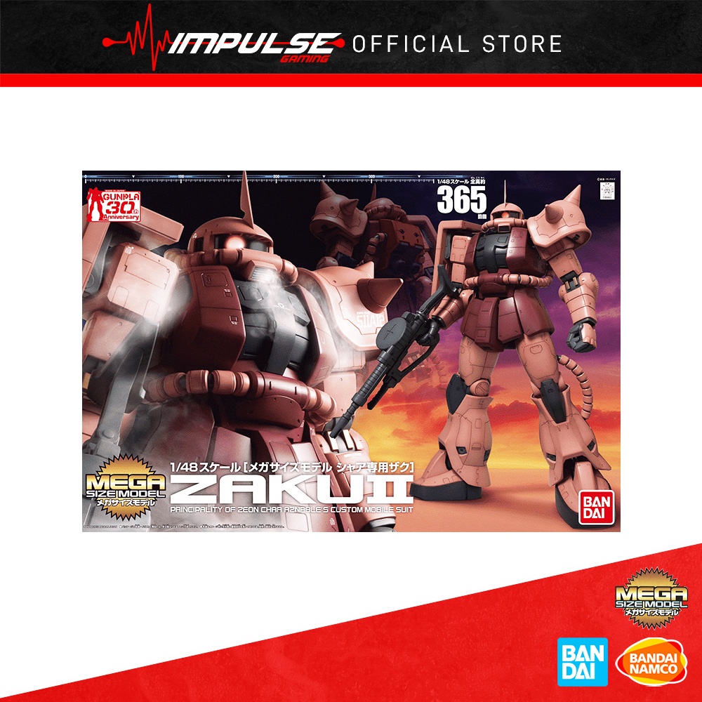Bandai Model Kit Gundam - MSM 1/48 - Modèle Mega Size Zaku II - Kit de Maquette Bandai Model Kit Gundam - MSM 1/48 - Modèle Mega Size Zaku II - Kit de Maquette
