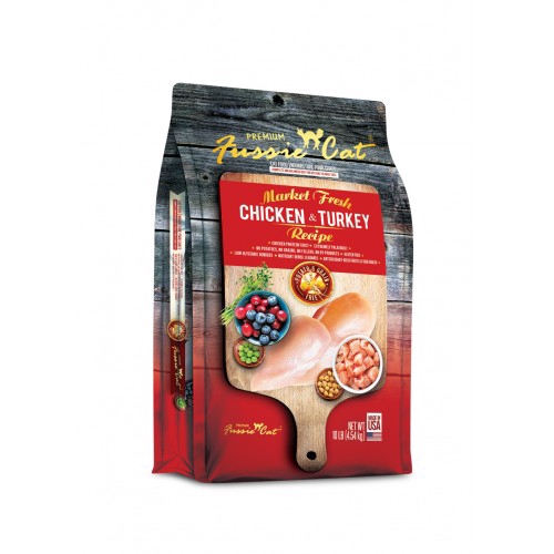Fussie Cat Market Fresh Chicken & Turkey Recipe 10lbs (4.54kg) Shopee